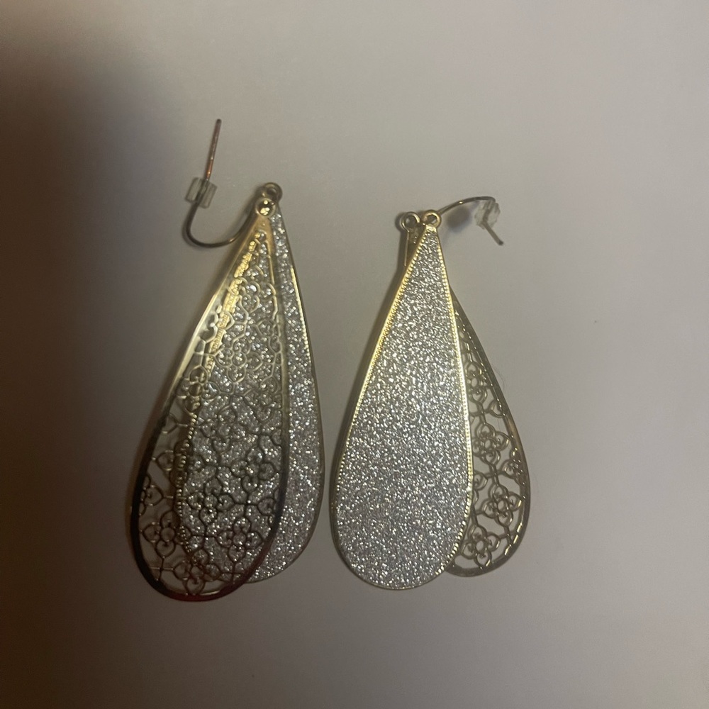 Gold and Silver earrings